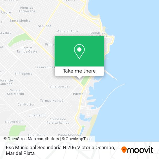 Esc Municipal Secundaria N 206 Victoria Ocampo map