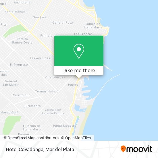 Hotel Covadonga map