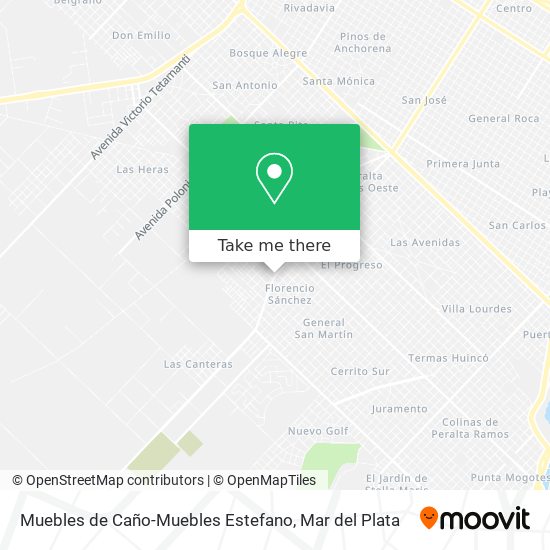 Mapa de Muebles de Caño-Muebles Estefano