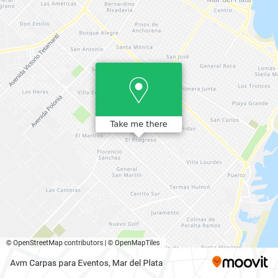 Mapa de Avm Carpas para Eventos