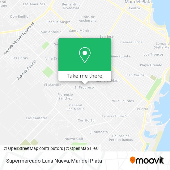 Mapa de Supermercado Luna Nueva