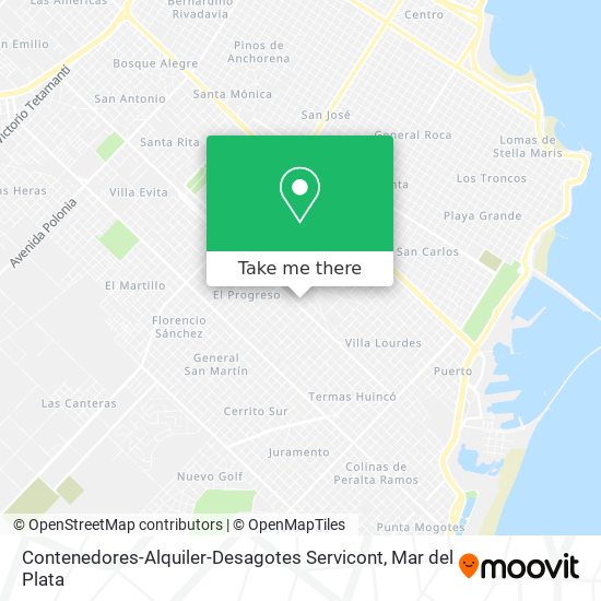 Contenedores-Alquiler-Desagotes Servicont map