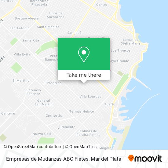 Empresas de Mudanzas-ABC Fletes map