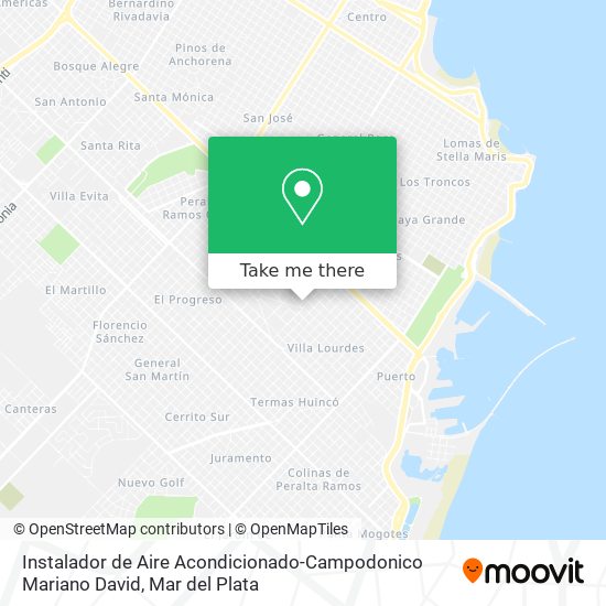 Mapa de Instalador de Aire Acondicionado-Campodonico Mariano David