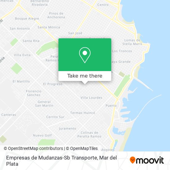 Mapa de Empresas de Mudanzas-Sb Transporte