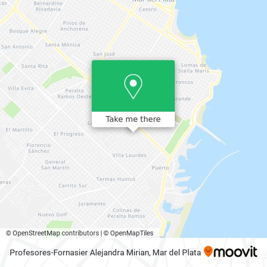 Profesores-Fornasier Alejandra Mirian map