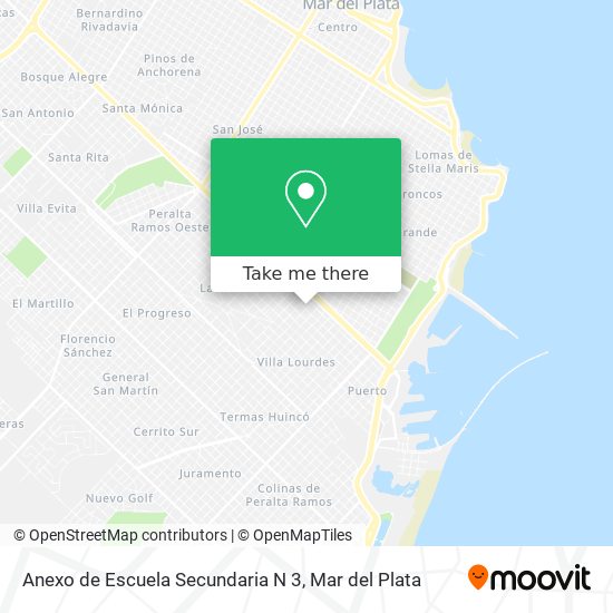 Anexo de Escuela Secundaria N 3 map