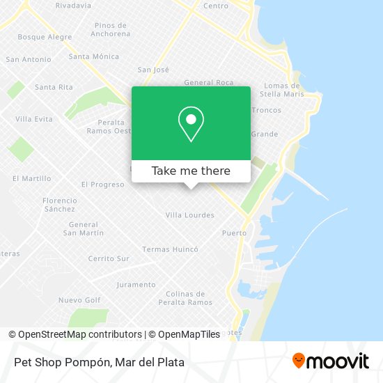 Mapa de Pet Shop Pompón