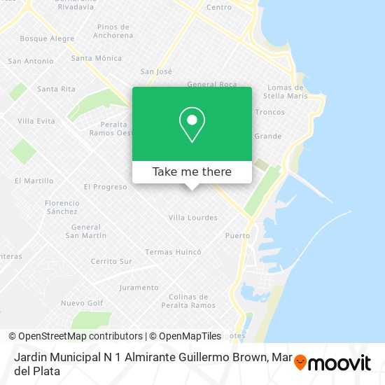 Mapa de Jardin Municipal N 1 Almirante Guillermo Brown