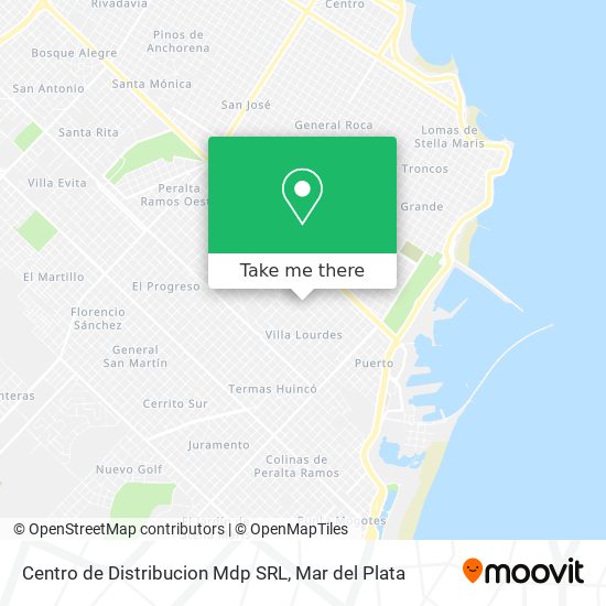 Centro de Distribucion Mdp SRL map