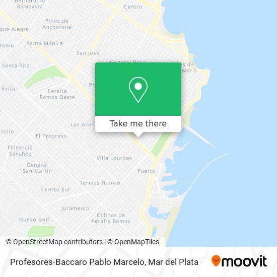 Profesores-Baccaro Pablo Marcelo map