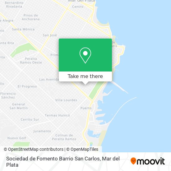 Sociedad de Fomento Barrio San Carlos map