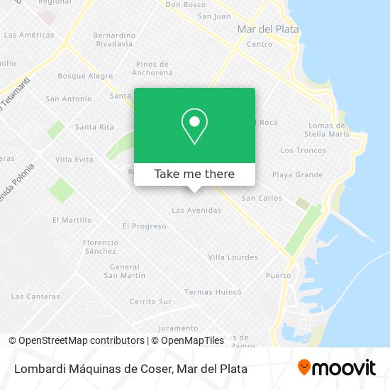 Lombardi Máquinas de Coser map
