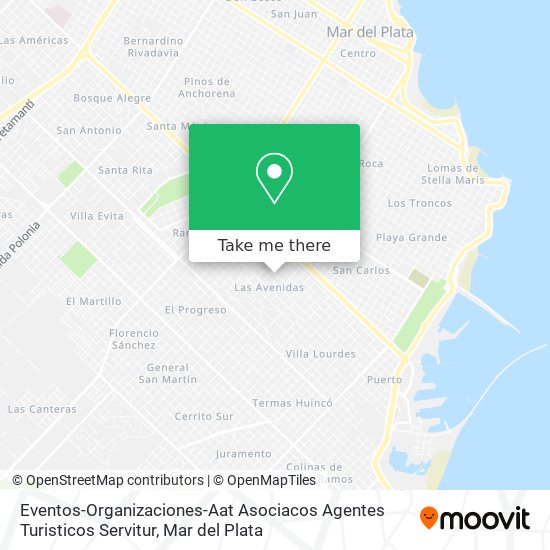 Mapa de Eventos-Organizaciones-Aat Asociacos Agentes Turisticos Servitur