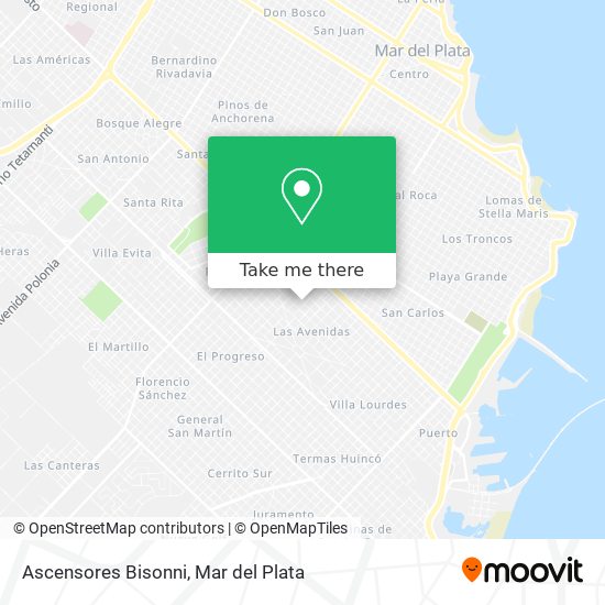 Ascensores Bisonni map