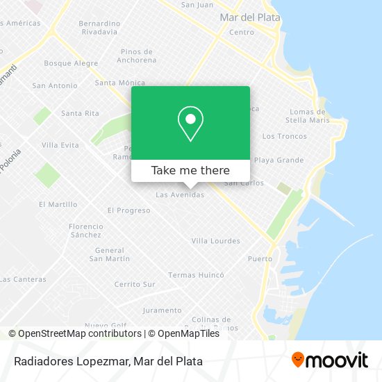Radiadores Lopezmar map