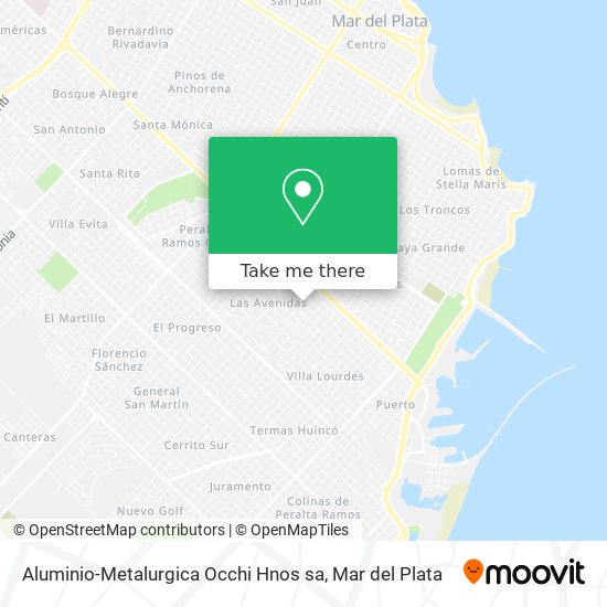 Mapa de Aluminio-Metalurgica Occhi Hnos sa