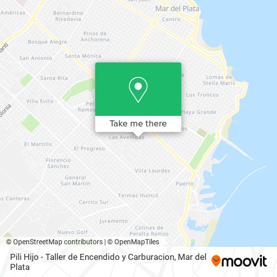 Mapa de Pili Hijo - Taller de Encendido y Carburacion