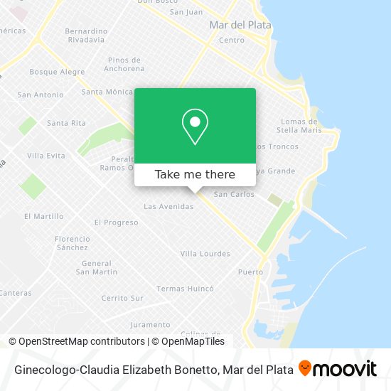 Ginecologo-Claudia Elizabeth Bonetto map
