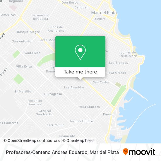 Profesores-Centeno Andres Eduardo map