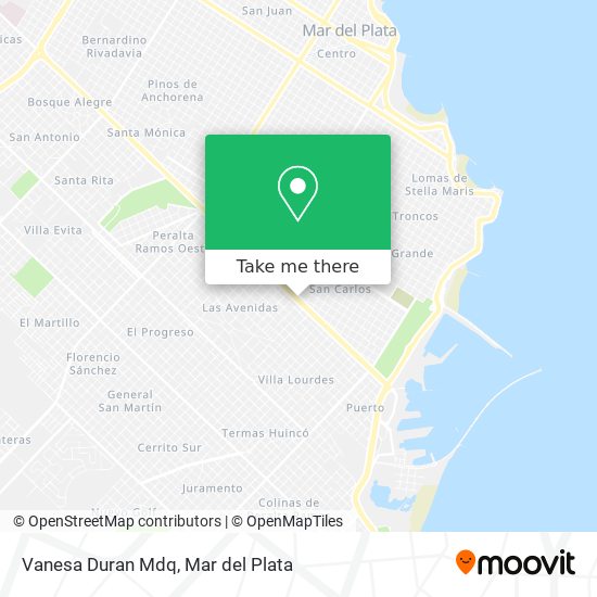 Vanesa Duran Mdq map