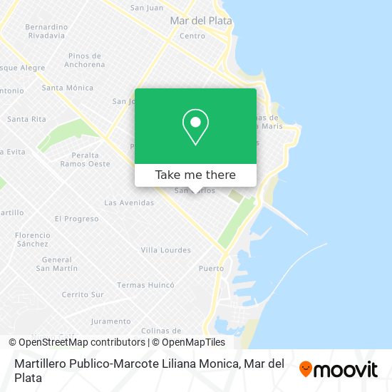 Mapa de Martillero Publico-Marcote Liliana Monica
