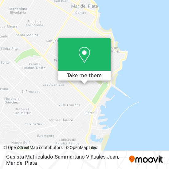 Mapa de Gasista Matriculado-Sammartano Viñuales Juan