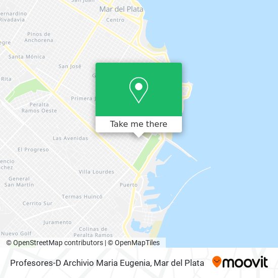 Profesores-D Archivio Maria Eugenia map