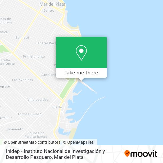 Inidep - Instituto Nacional de Investigación y Desarrollo Pesquero map