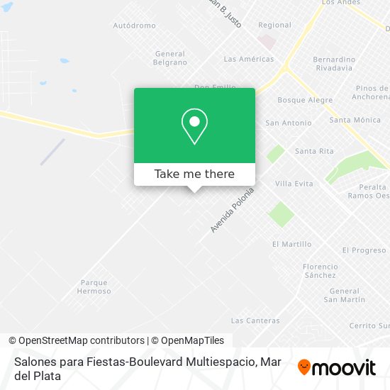 Mapa de Salones para Fiestas-Boulevard Multiespacio
