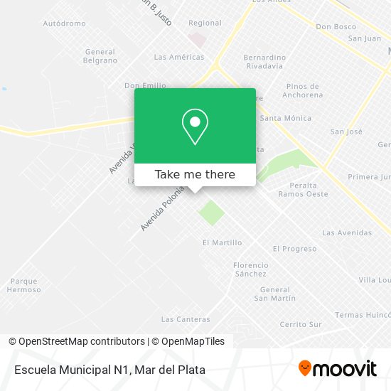 Mapa de Escuela Municipal N1