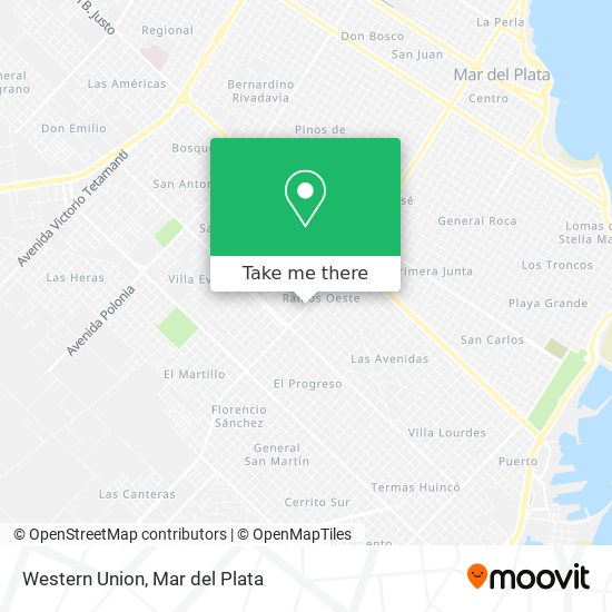 Western Union map