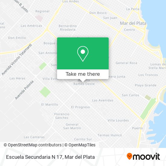 Escuela Secundaria N 17 map