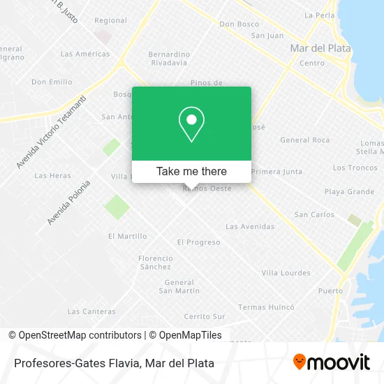 Profesores-Gates Flavia map