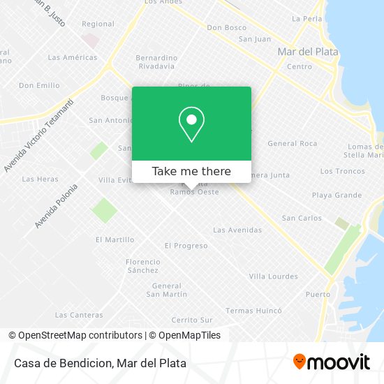 Mapa de Casa de Bendicion