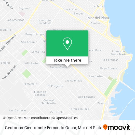 Mapa de Gestorias-Cientofante Fernando Oscar