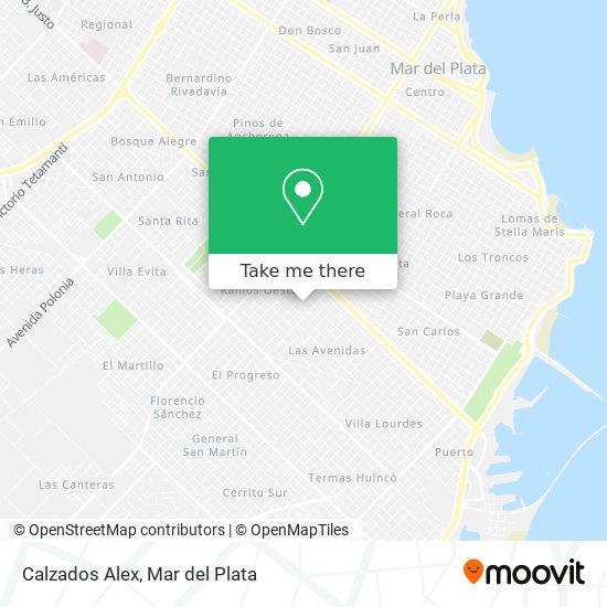 Calzados Alex map