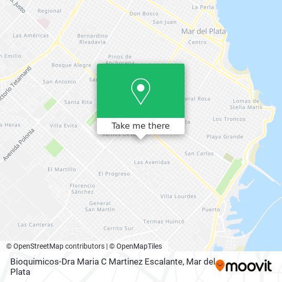 Bioquimicos-Dra Maria C Martinez Escalante map