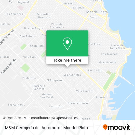 Mapa de M&M Cerrajería del Automotor