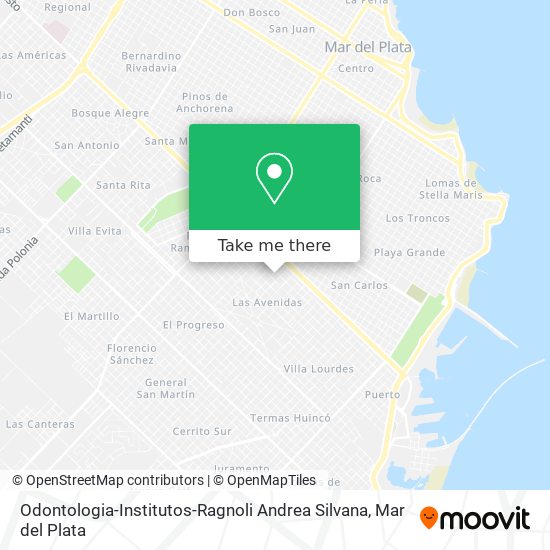 Odontologia-Institutos-Ragnoli Andrea Silvana map