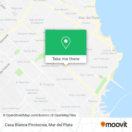 Casa Blanca-Pirotecnia map