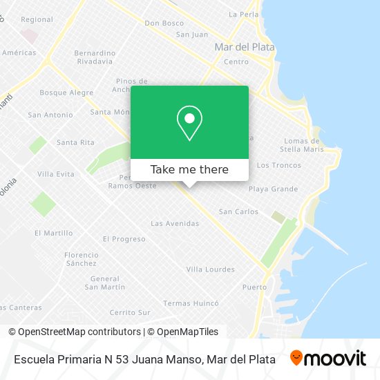 Escuela Primaria N 53 Juana Manso map