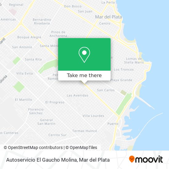 Autoservicio El Gaucho Molina map