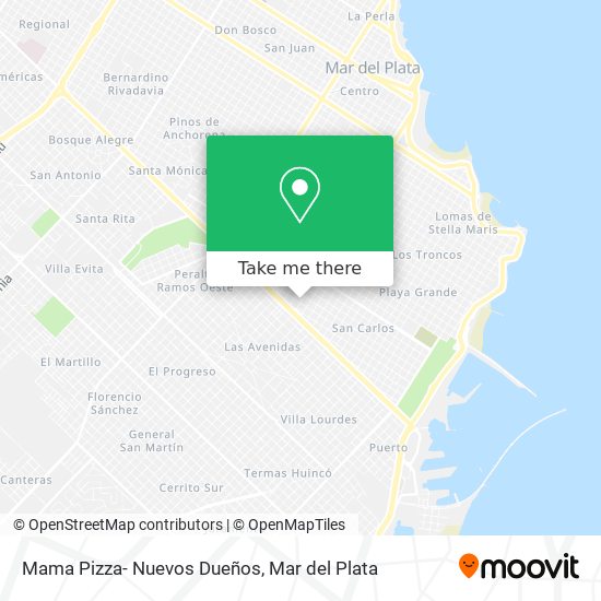 Mapa de Mama Pizza- Nuevos Dueños