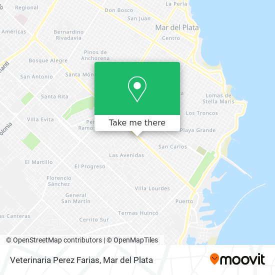 Mapa de Veterinaria Perez Farias