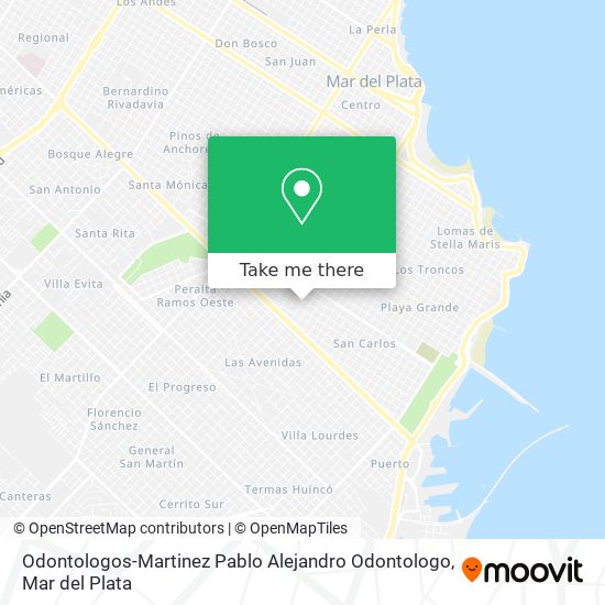 Mapa de Odontologos-Martinez Pablo Alejandro Odontologo