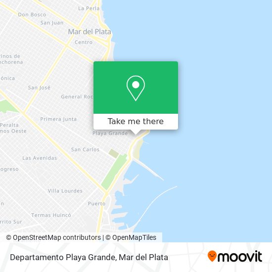 Departamento Playa Grande map