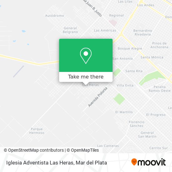 Iglesia Adventista Las Heras map