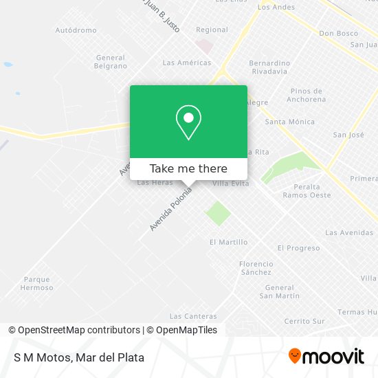 S M Motos map