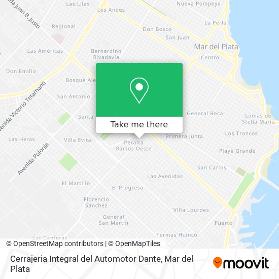 Cerrajeria Integral del Automotor Dante map